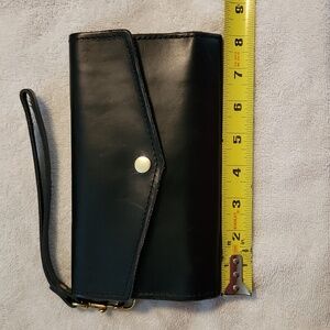 Leather wristlet